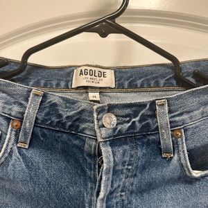 AGOLDE Mid rise jeans straight leg size 26 Aritzia